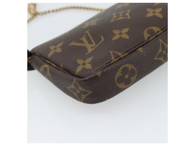 LOUIS VUITTON Monogram Mini Pochette Accessoires Pochette N41667 LV Auth 184348A Monogramma - vista 16