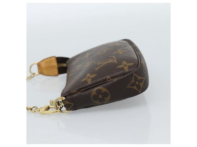 LOUIS VUITTON Monogram Mini Pochette Accessoires Pochette N41667 LV Auth 184348A Monogramma - vista 3