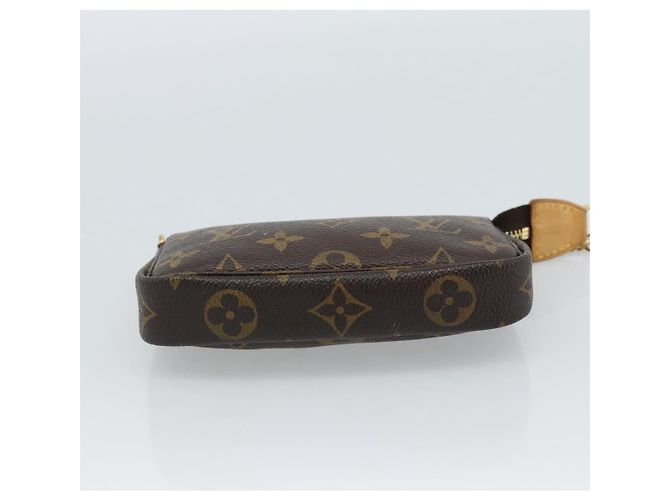 LOUIS VUITTON Monogram Mini Pochette Accessoires Pochette N41667 LV Auth 184348A Monogramma - vista 5