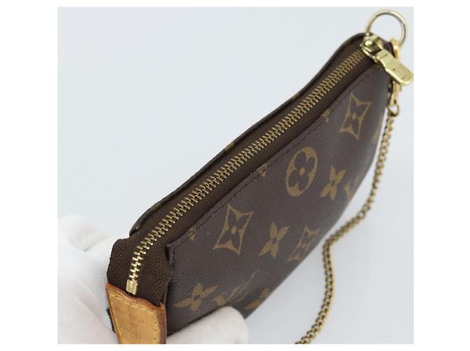 LOUIS VUITTON Monogram Mini Pochette Accessoires Pochette N41667 LV Auth 184348A Monogramma - vista 6