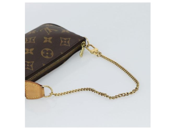 LOUIS VUITTON Monogram Mini Pochette Accessoires Pochette N41667 LV Auth 184348A Monogramma - vista 7
