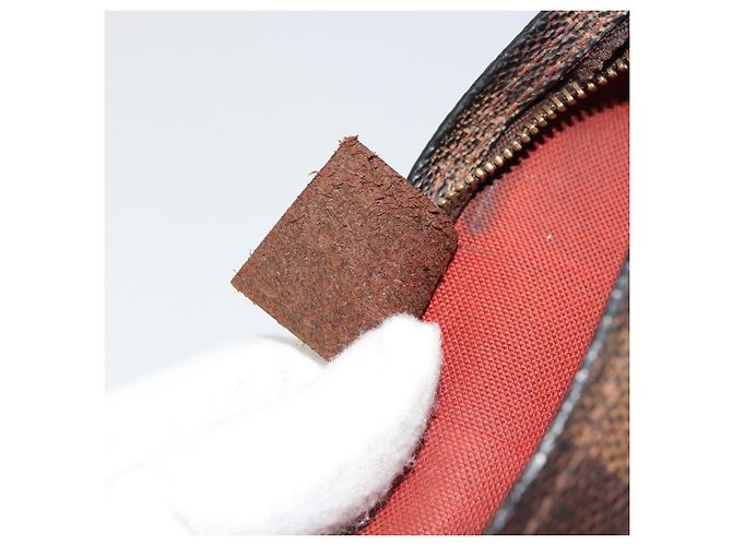 LOUIS VUITTON Damier Ebene Trousse Makeup Pouch N51982 LV Auth 184137 - vista 12