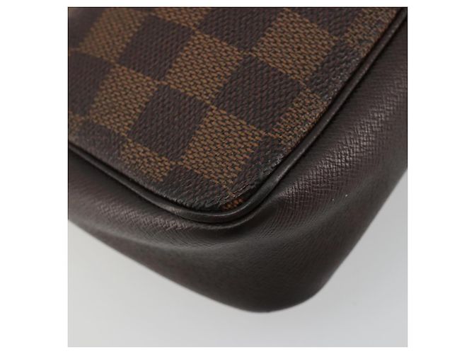 LOUIS VUITTON Damier Ebene Trousse Makeup Pouch N51982 LV Auth 184137 - vista 16