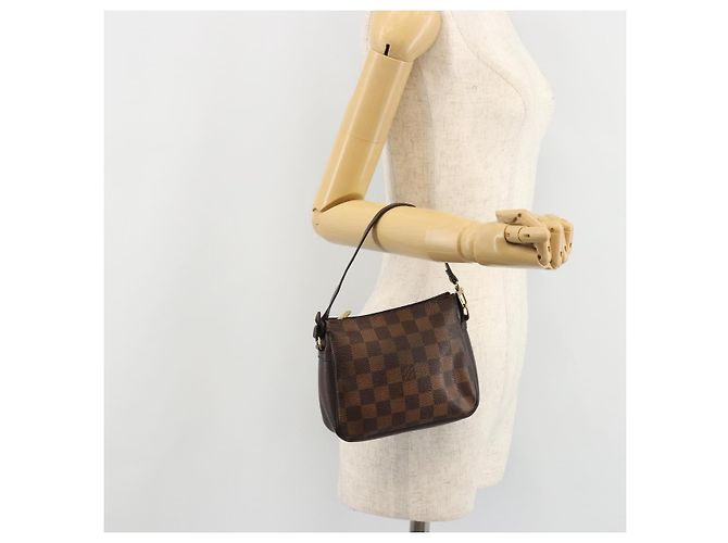 LOUIS VUITTON Damier Ebene Trousse Makeup Pouch N51982 LV Auth 184137 - vista 20