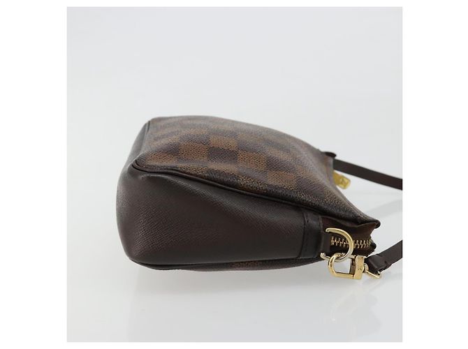 LOUIS VUITTON Damier Ebene Trousse Makeup Pouch N51982 LV Auth 184137 - vista 3