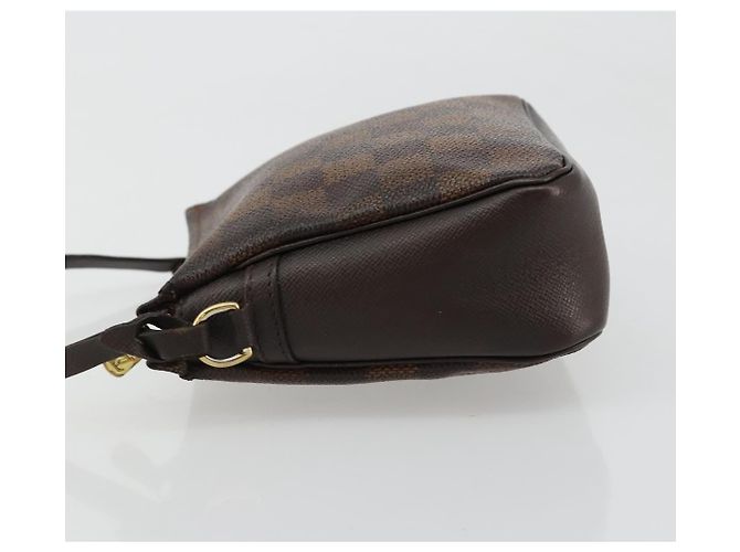 LOUIS VUITTON Damier Ebene Trousse Makeup Pouch N51982 LV Auth 184137 - vista 4