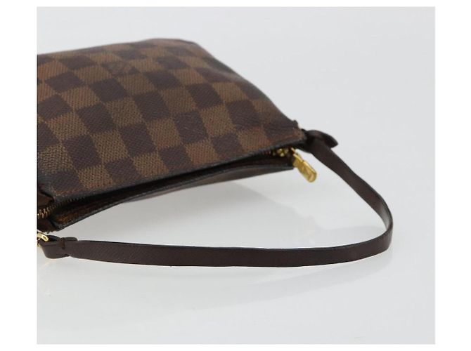 LOUIS VUITTON Damier Ebene Trousse Makeup Pouch N51982 LV Auth 184137 - vista 7