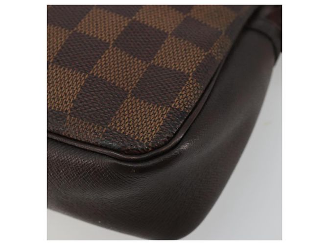 LOUIS VUITTON Damier Ebene Trousse Makeup Pouch N51982 LV Auth 184137 - vista 9