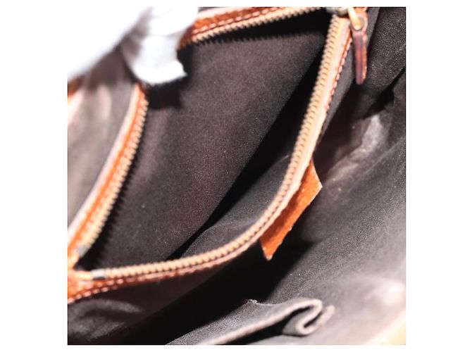 Borsa a Spalla GUCCI GG Canvas Beige Oro 120893 Auth 183669 D'oro - vista 20