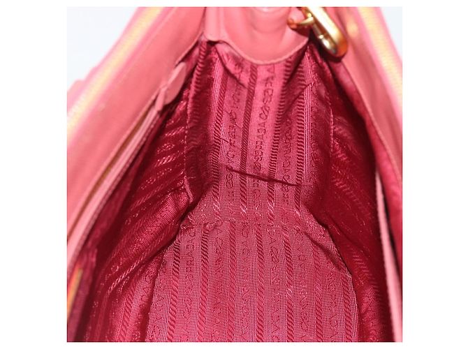 Bolsa PRADA Galleria em couro Safiano 2way Rosa Ouro Auth 183648V Dourado - vista 20