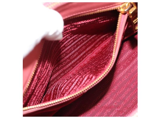 Bolsa PRADA Galleria em couro Safiano 2way Rosa Ouro Auth 183648V Dourado - vista 23