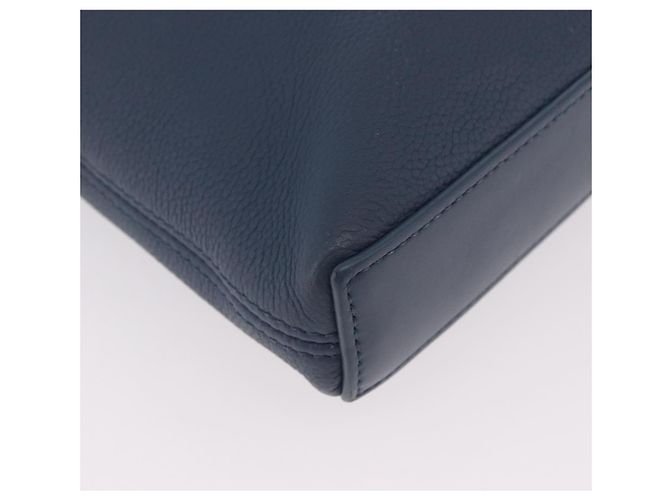 LOUIS VUITTON Takeoff Pouch de piel de vaca Blue Atlantic M82813 Auth bs35391A - vista 15