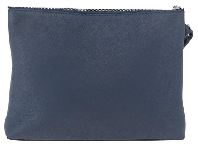 LOUIS VUITTON Takeoff Pouch de piel de vaca Blue Atlantic M82813 Auth bs35391A - vista 2