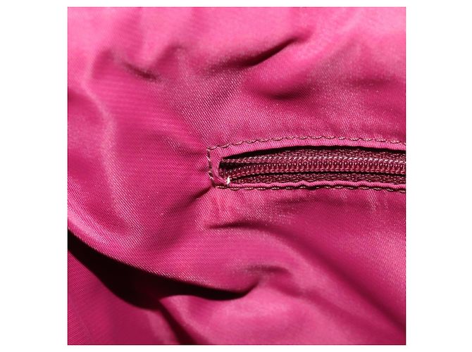 Borsa a tracolla Christian Dior Trotter Canvas Rosso Argento Auth 183019A - vista 19