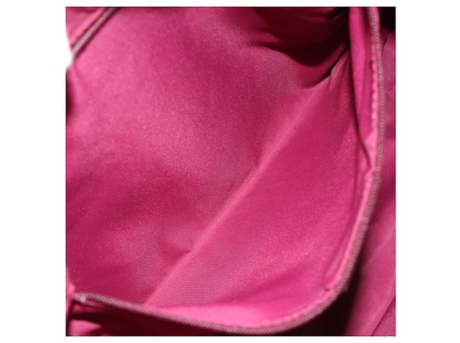 Borsa a tracolla Christian Dior Trotter Canvas Rosso Argento Auth 183019A - vista 21