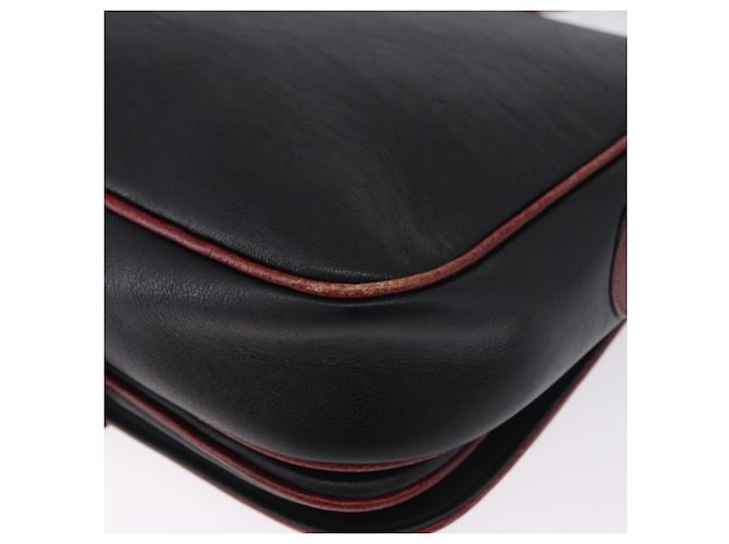 Céline Borsa a Spalla CELINE in Pelle Nera e Oro Auth gh2064 Nero D'oro - vista 13