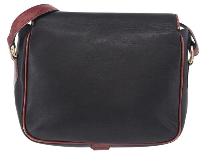 Céline Borsa a Spalla CELINE in Pelle Nera e Oro Auth gh2064 Nero D'oro - vista 3
