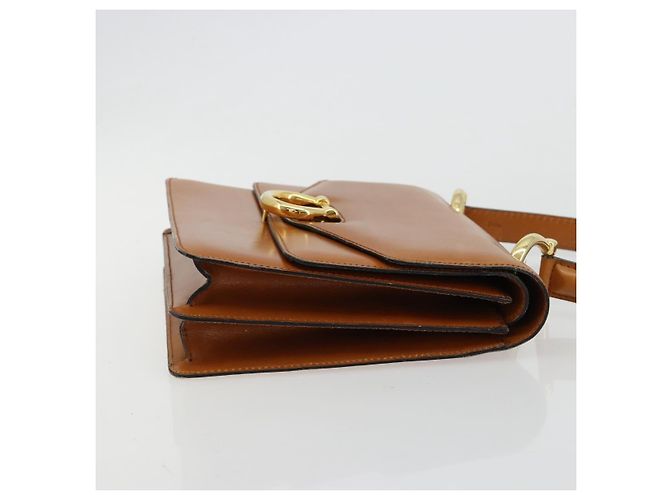 Céline Borsa CELINE in pelle beige oro Auth 183777 D'oro - vista 4