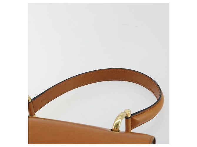 Céline Borsa CELINE in pelle beige oro Auth 183777 D'oro - vista 8