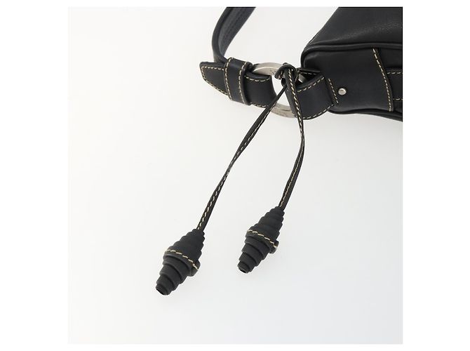 Borsa a Spalla BALLY in Pelle Nera Argento Auth 180860A Nero - vista 14