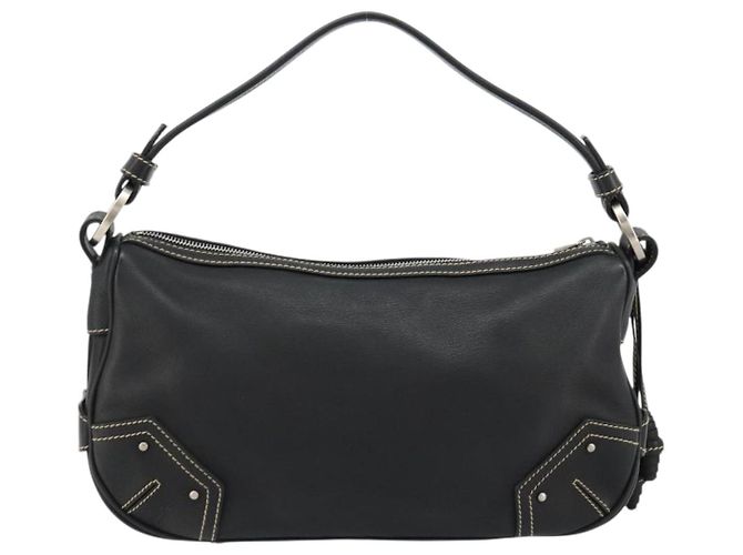 Borsa a Spalla BALLY in Pelle Nera Argento Auth 180860A Nero - vista 3