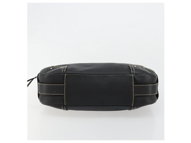Borsa a Spalla BALLY in Pelle Nera Argento Auth 180860A Nero - vista 9
