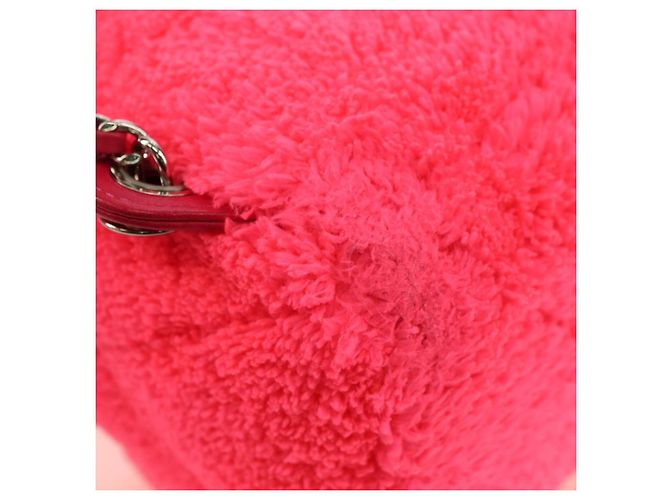 CHANEL Matelasse Chain Backpack pile Pink Silver CC Auth 181955M Argento Rosa - vista 14