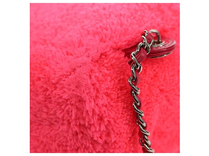CHANEL Matelasse Chain Backpack pile Pink Silver CC Auth 181955M Argento Rosa - vista 15