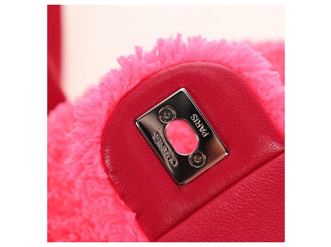 CHANEL Matelasse Chain Backpack pile Pink Silver CC Auth 181955M Argento Rosa - vista 19