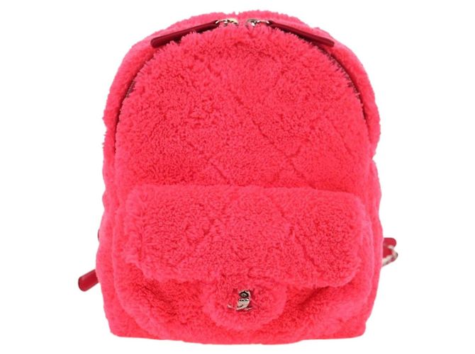 CHANEL Matelasse Chain Backpack pile Pink Silver CC Auth 181955M Argento Rosa - vista 2