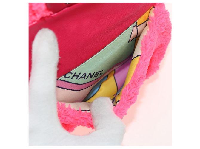 CHANEL Matelasse Chain Backpack pile Pink Silver CC Auth 181955M Argento Rosa - vista 20