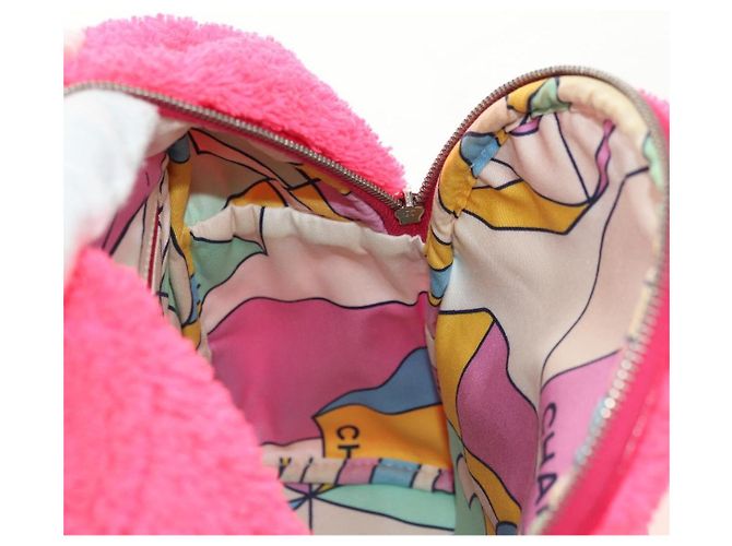 CHANEL Matelasse Chain Backpack pile Pink Silver CC Auth 181955M Argento Rosa - vista 24