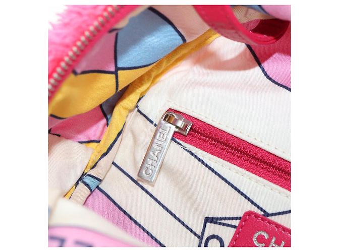 CHANEL Matelasse Chain Backpack pile Pink Silver CC Auth 181955M Argento Rosa - vista 26