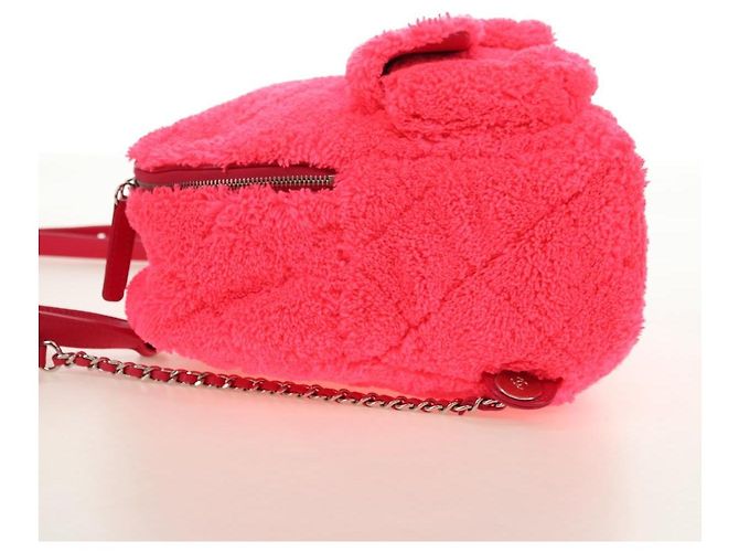 CHANEL Matelasse Chain Backpack pile Pink Silver CC Auth 181955M Argento Rosa - vista 4