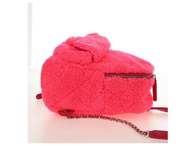 CHANEL Matelasse Chain Backpack pile Pink Silver CC Auth 181955M Argento Rosa - vista 5