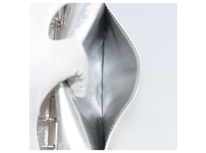 LOUIS VUITTON Monogram Miroir Agenda PM Planner Cover Silver R20963 Auth 180884A Plata - vista 23