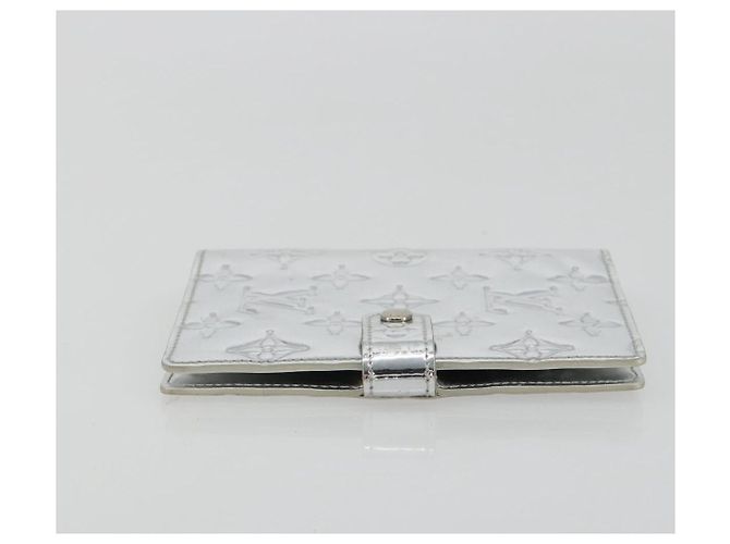 LOUIS VUITTON Monogram Miroir Agenda PM Planner Cover Silver R20963 Auth 180884A Plata - vista 3
