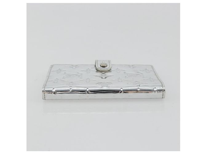 LOUIS VUITTON Monogram Miroir Agenda PM Planner Cover Silver R20963 Auth 180884A Plata - vista 4