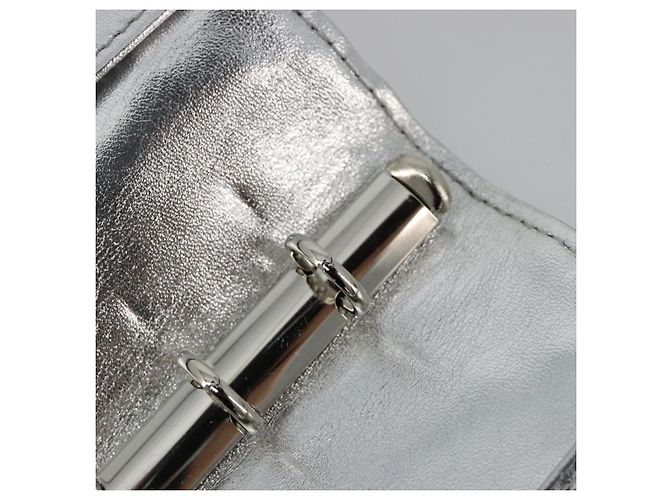 LOUIS VUITTON Monogram Miroir Agenda PM Planner Cover Silver R20963 Auth 180884A Plata - vista 9