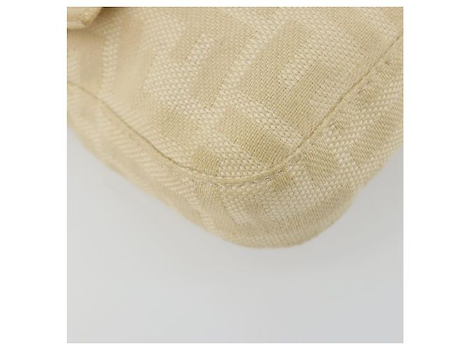 FENDI Zucca Canvas Mamma Baguette Borsa a Spalla Beige Silver Auth 183769SAV Argento - vista 11