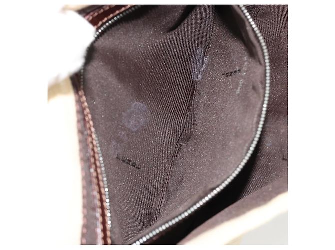 FENDI Zucca Canvas Mamma Baguette Borsa a Spalla Beige Silver Auth 183769SAV Argento - vista 25