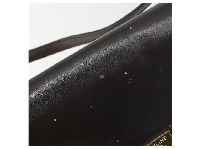 Céline Borsa a Spalla CELINE in Pelle Marrone Oro Auth 183437 D'oro - vista 14