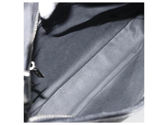 Céline Borsa a tracolla CELINE C Macadam Canvas Nera Argento Auth 183170 Nero - vista 17