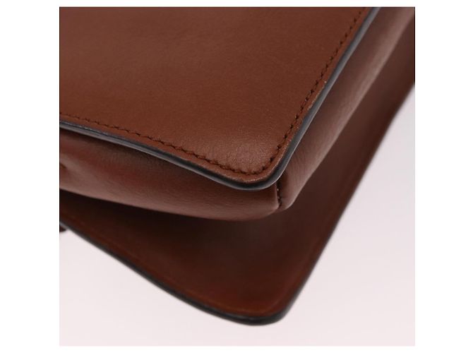 Chloé Borsa a Spalla Chloe Fay Scamosciata Marrone Oro Auth 183119A D'oro - vista 12