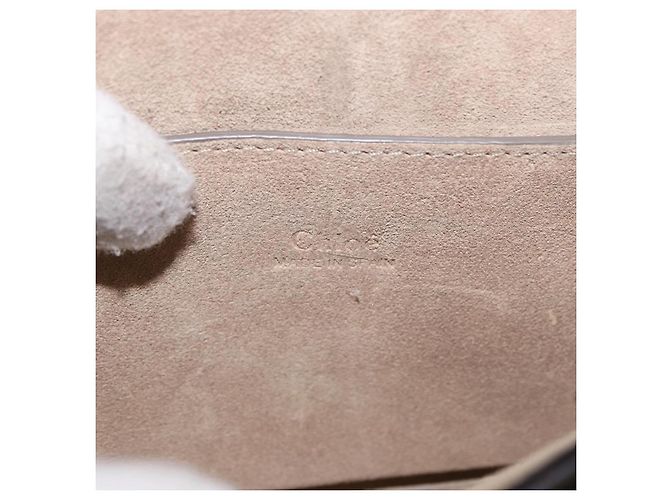 Chloé Borsa a Spalla Chloe Fay Scamosciata Marrone Oro Auth 183119A D'oro - vista 16