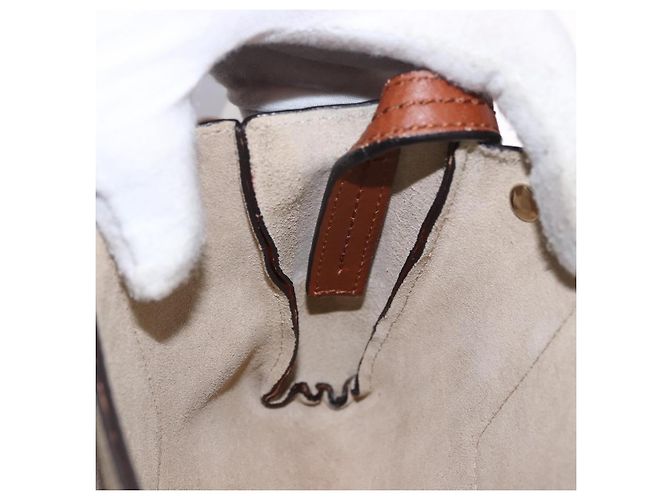 Chloé Borsa a Spalla Chloe Fay Scamosciata Marrone Oro Auth 183119A D'oro - vista 19