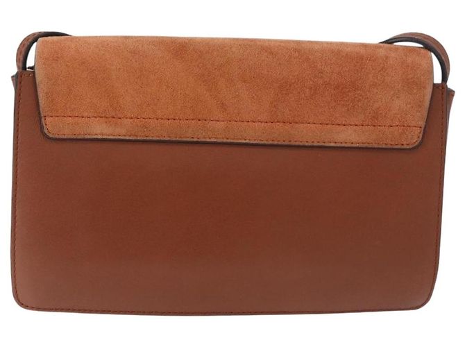 Chloé Borsa a Spalla Chloe Fay Scamosciata Marrone Oro Auth 183119A D'oro - vista 3