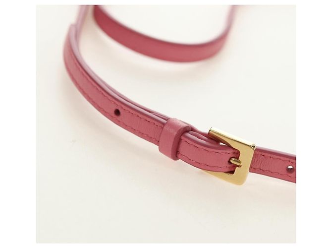 Borsa a tracolla 2way Miu Miu Matelasse Wonder in pelle Pink Gold Auth 182012SAM Rosa D'oro - vista 11