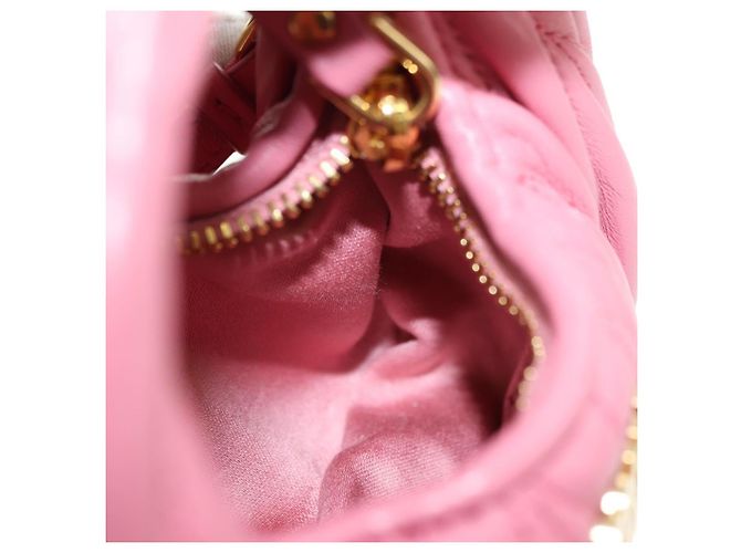 Borsa a tracolla 2way Miu Miu Matelasse Wonder in pelle Pink Gold Auth 182012SAM Rosa D'oro - vista 24
