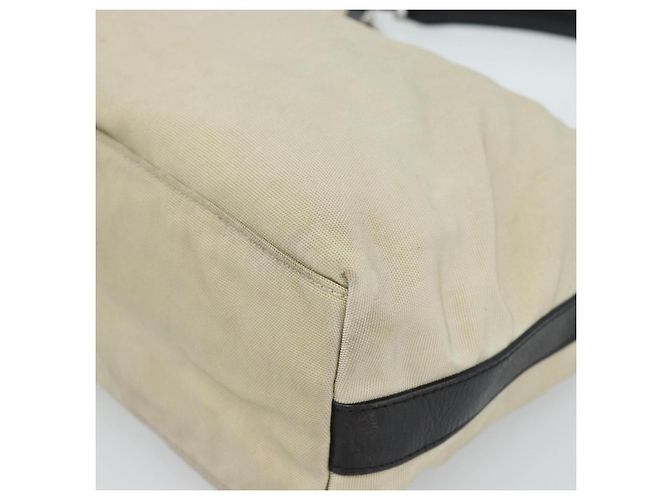 Borsa GUCCI in tela e pelle beige argento 000 0602 Auth ka4572 - vista 10